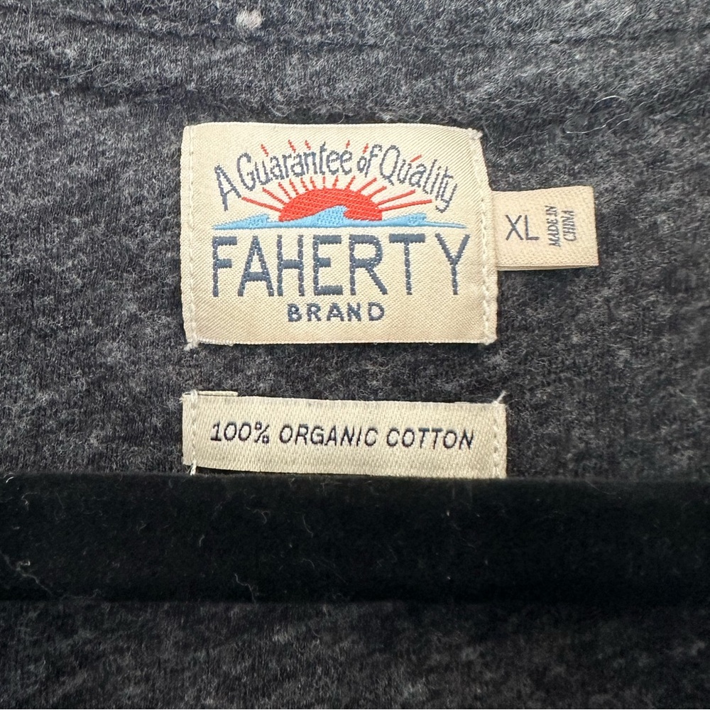Faherty Cotton Button Down Long Sleeve Shirt - image 3